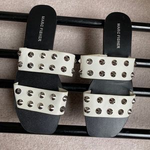 MARC FISHER Women Bolive Studded Slide Sandals - NEW NWOB